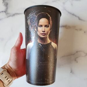 The hunger games catching fire 2013 movie theater black plastic cup promotional